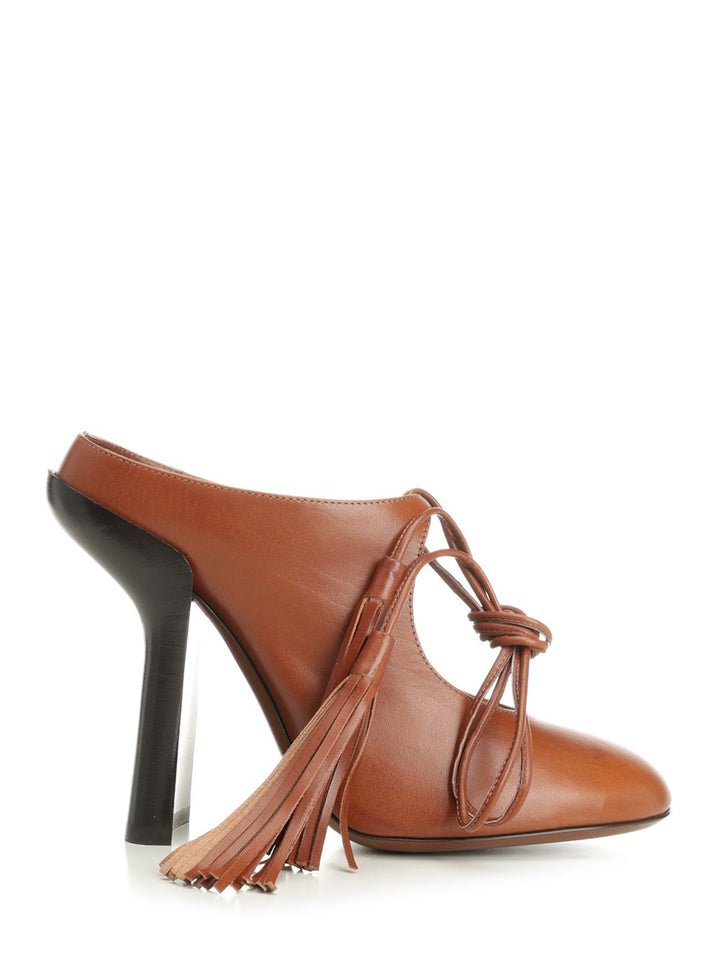 Dries Van Noten Lace-Up Décolleté Sandali - Bordeaux | 49a5c6ca8366e12f5f74b48a8ceb106e28c68d34