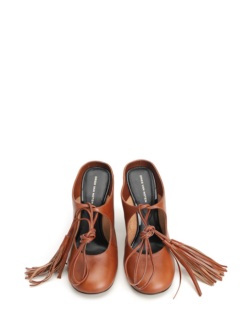 Dries Van Noten Lace-Up Décolleté Sandali - Bordeaux | 4239a4d2e54b9f587c3f6bfca5efcb9a3f83b9c2