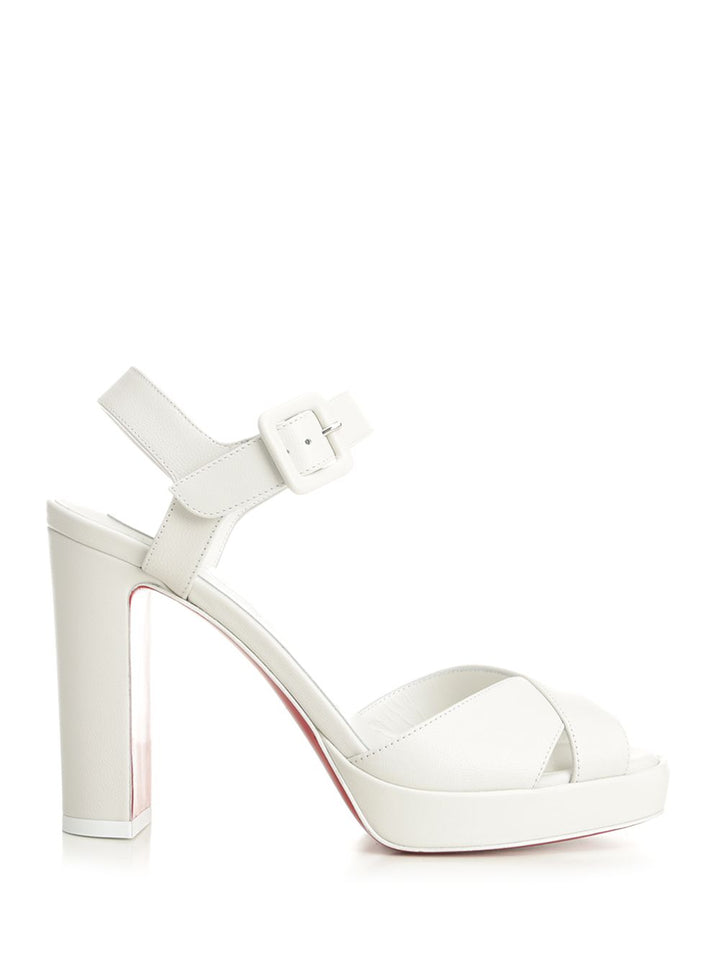Christian Louboutin Cora 100 Sandal Sandali - Bianco | 201572ee4eb1f70b5d06fe3a5498d7d2e202ec6d
