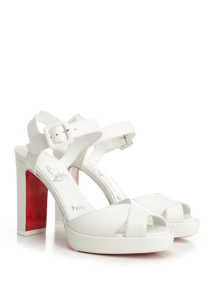 Christian Louboutin Cora 100 Sandal Sandali - Bianco | 4e137a4d2eaf4e5c3d85107a0f8d1b588c7f90a9