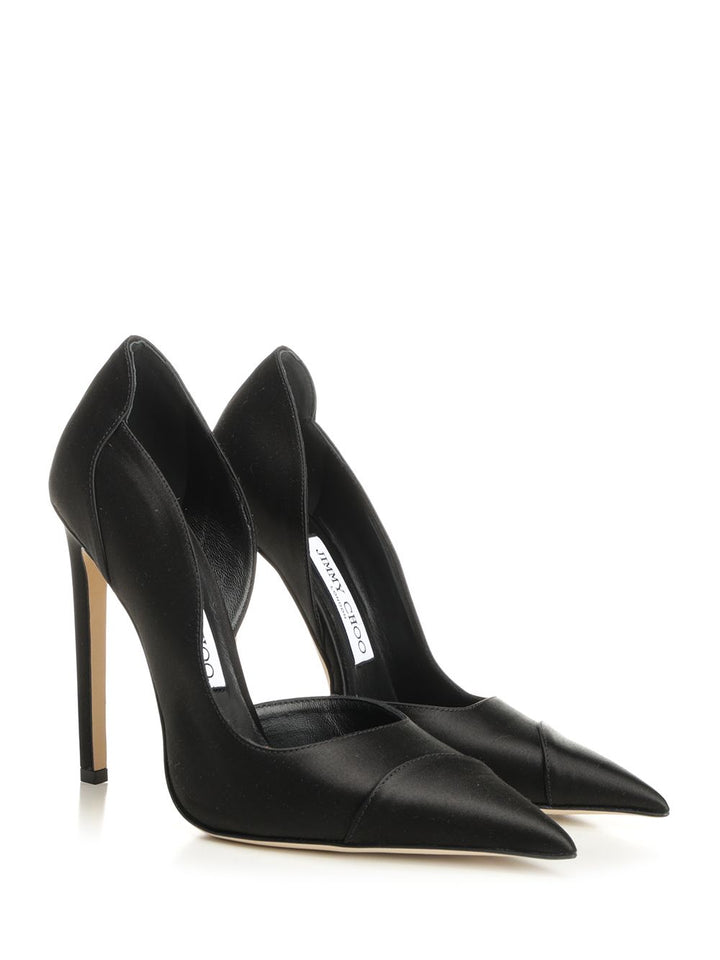 Jimmy Choo Brigitte Décolleté In Black Satin Decollete - Nero | a0188754c5b87710c42835a84d26fe966e9d6387