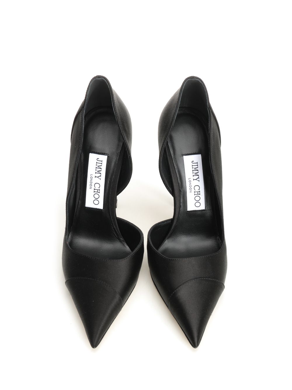 Jimmy Choo Brigitte Décolleté In Black Satin Decollete - Nero | cb39ac133d5299ded739d91d396aa45ccde572e3