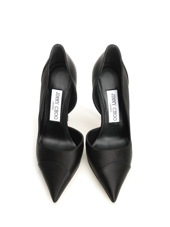 Jimmy Choo Brigitte Décolleté In Black Satin Decollete - Nero | cb39ac133d5299ded739d91d396aa45ccde572e3