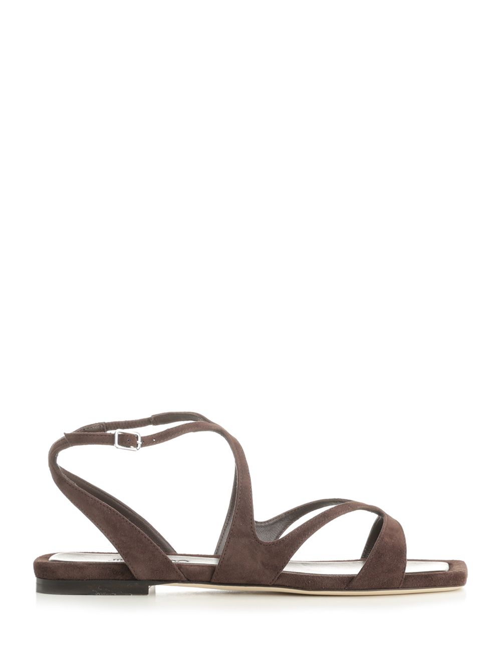 Jimmy Choo Ayla Flat Sandali - Marrone | 8090edef491b2cf928bd00a719832d5be3ba50de
