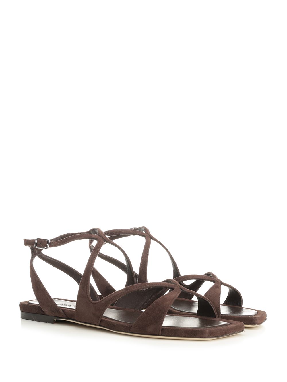 Jimmy Choo Ayla Flat Sandali - Marrone | 2f0c8812ef8fd46d071a198ce87fcf62d0fadb10