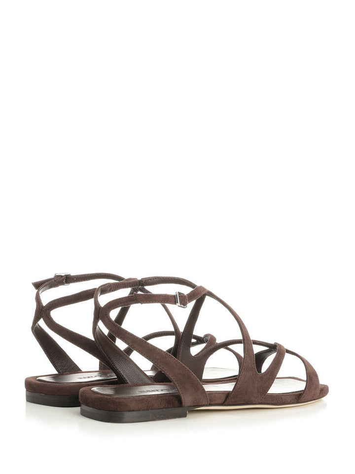 Jimmy Choo Ayla Flat Sandali - Marrone | c906dd027cd464e3c0379493739010ac29ae3d7b