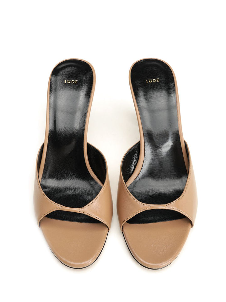 Jude Haze Sandal In Leather Sandali - Beige | 4333a19925082d7643aceba03f7ba8c3b9000d4f