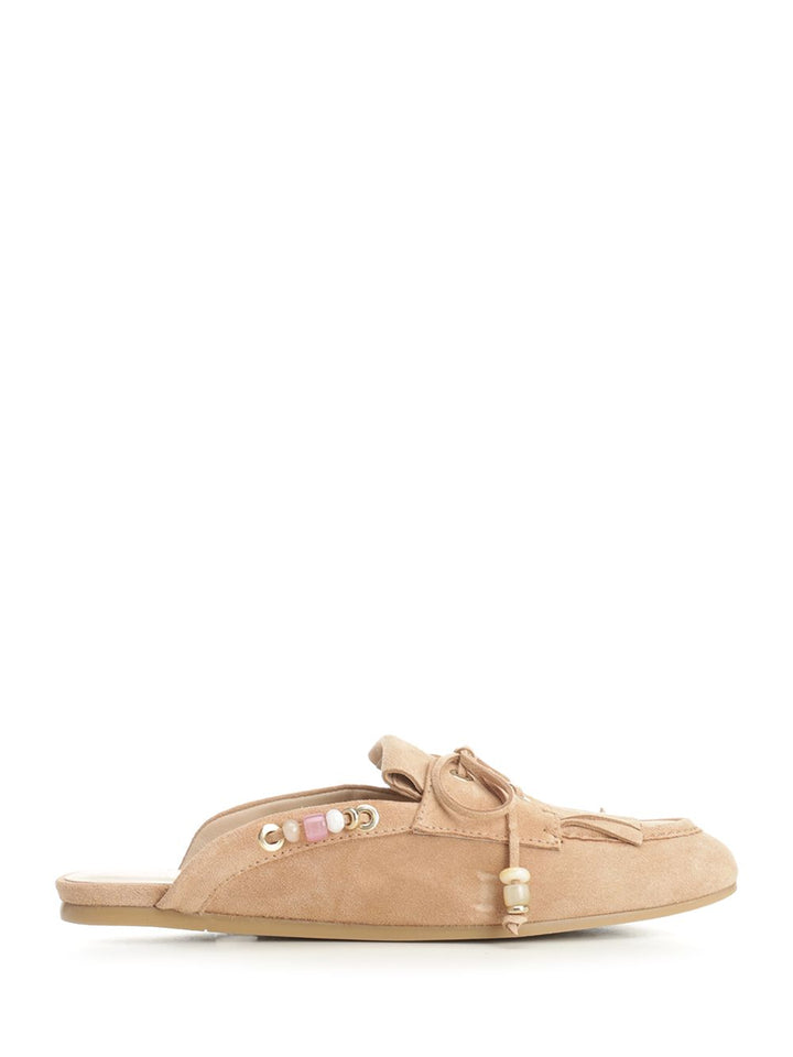 Stuart Weitzman Tinsley Mule From Mallorca Sandali - Beige | c8ba052d1faf50d17fa482d15e95b343fe6e10a9