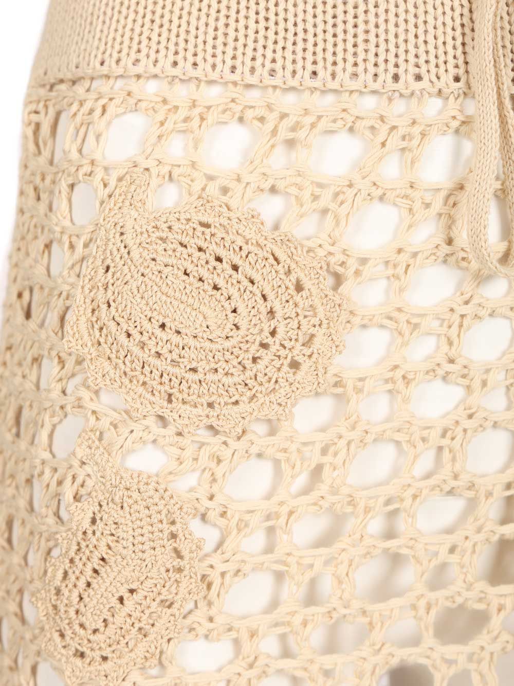 The Attico Midi Skirt Gonne - Beige | e0eca89829b618a61b04a49168bf5db1c1d7a015