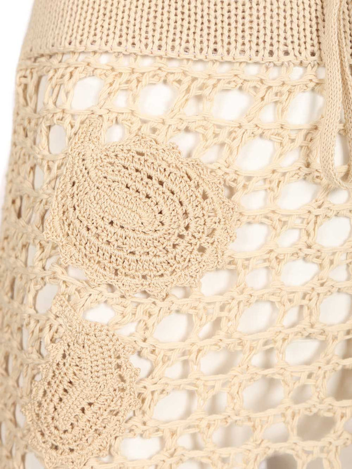 The Attico Midi Skirt Gonne - Beige | e0eca89829b618a61b04a49168bf5db1c1d7a015
