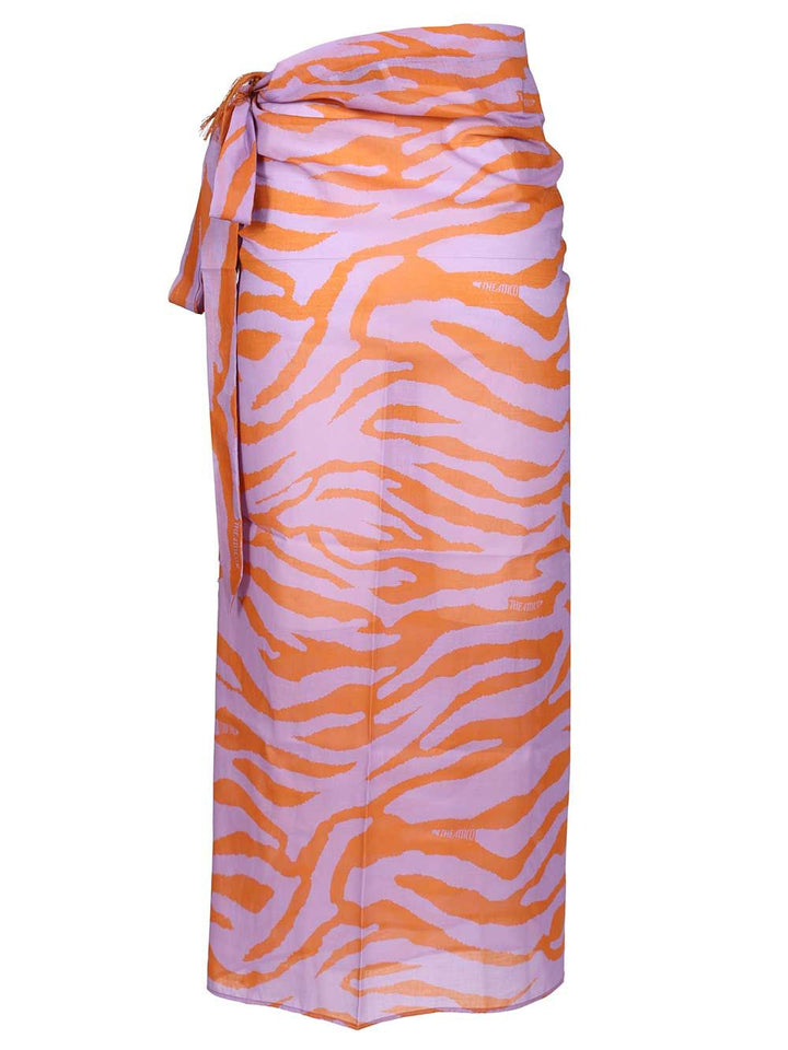 The Attico Animal Print Pareo Gonne - Multicolor | 5d6b73c4d25795e0842de7336d13d485ca0078ec