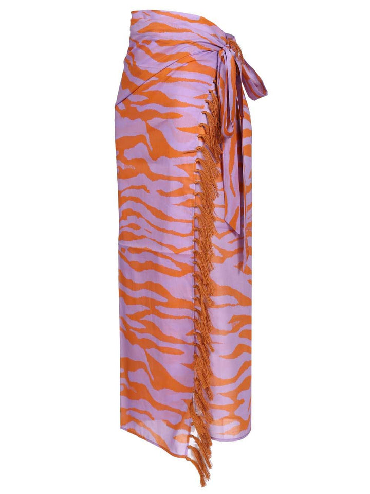 The Attico Animal Print Pareo Gonne - Multicolor | e821f5feed27d2a6117e25f12740cef05968c303