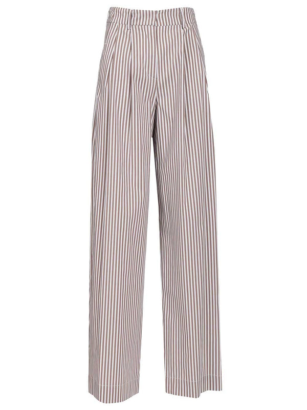 Poplin Trousers Marrone