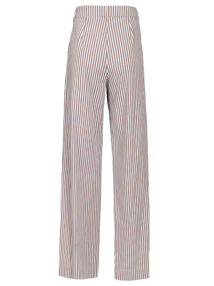 Al Duca D'Aosta Poplin Trousers - Marrone | b91b86e1799f370fa2ad0764b5690a8a2ba499a3