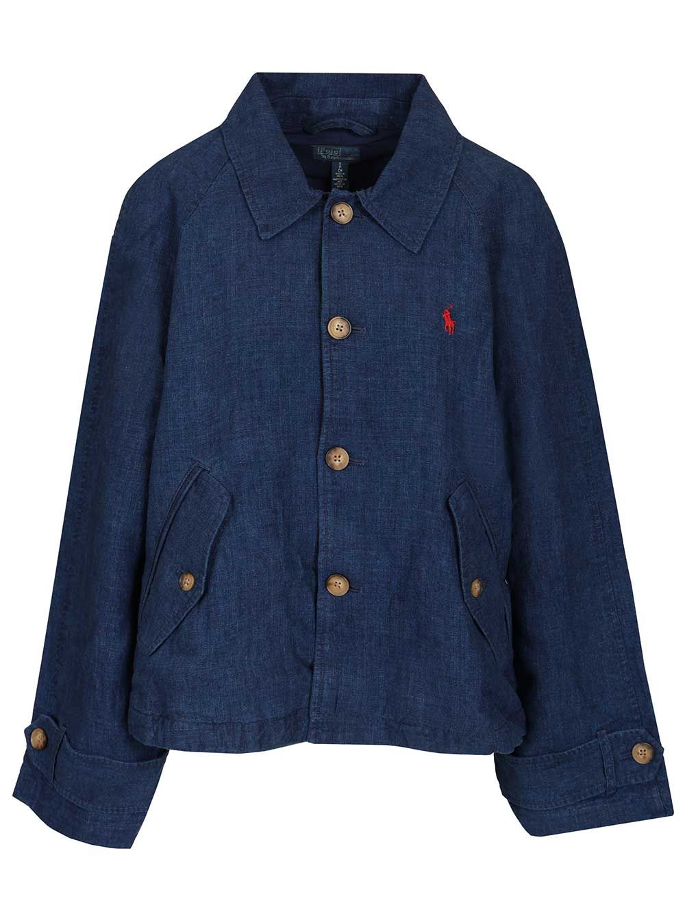Polo Ralph Lauren Délavé Linen Jacket Giacche - Blu | 08427a2f5c0696708dabcd7ac85441af65cdb92c