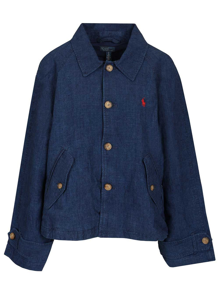 Polo Ralph Lauren Délavé Linen Jacket Giacche - Blu | 08427a2f5c0696708dabcd7ac85441af65cdb92c