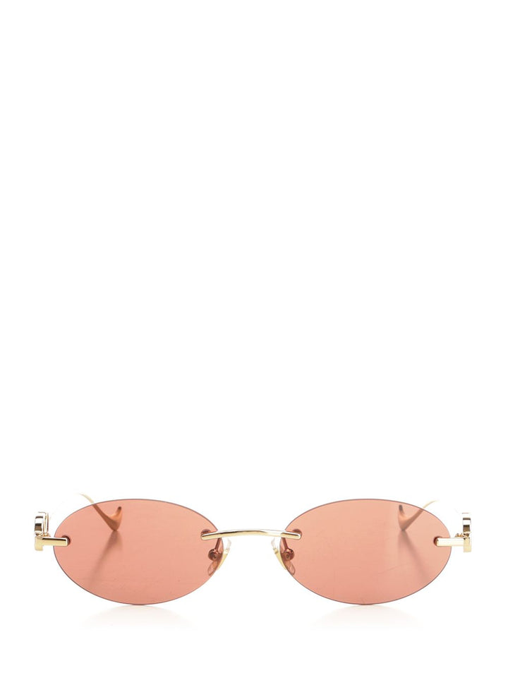 Valentino Garavani Geometric Metal Glasses - Rosso | faa5d383a5f9f1731c4bc59be46cade60293841a