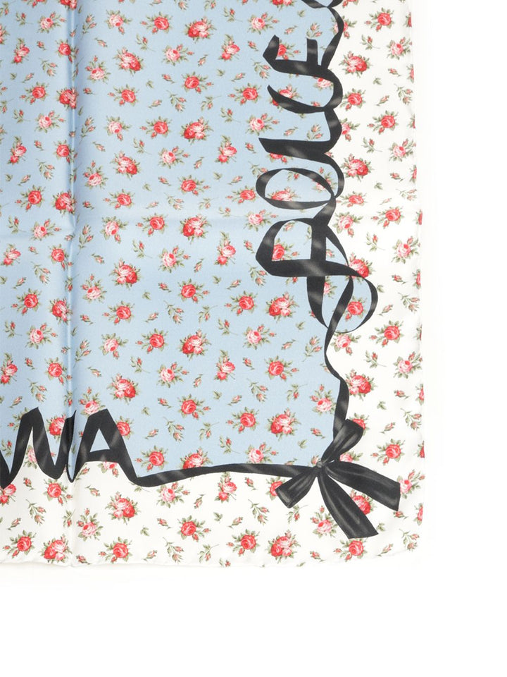 Dolce & Gabbana Silk Twill Scarf Scarves And Foulards - Light blue | b9a661dfa3111503b744c1b7956a24ec43e24b03