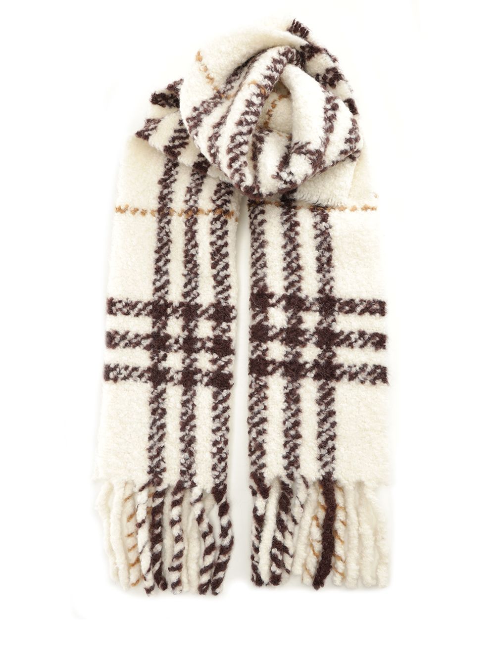 Burberry Bouclé Scarf Scarves And Foulards - Bianco | 7392bce754bfb5e6ea303d613bcf7dff2dd62e39