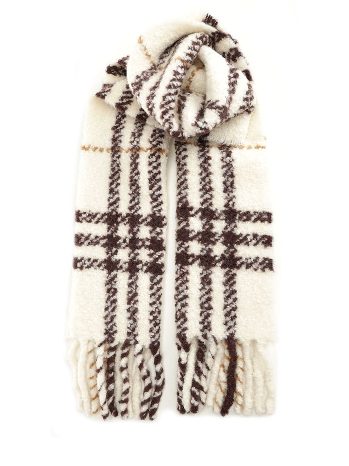 Burberry Bouclé Scarf Scarves And Foulards - Bianco | 7392bce754bfb5e6ea303d613bcf7dff2dd62e39