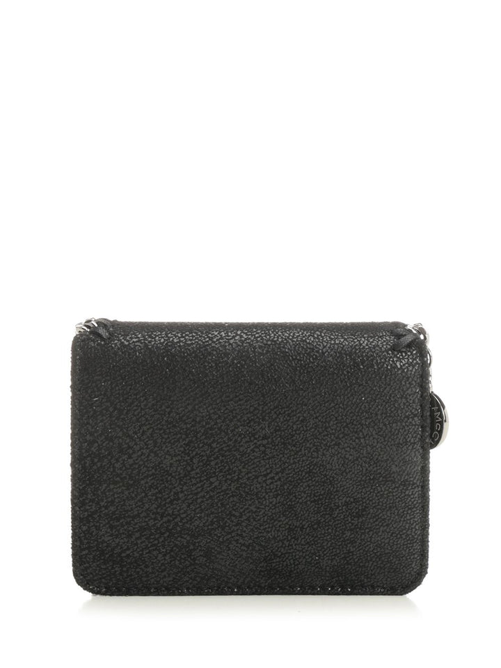 Stella Mccartney Falabella Bi-Fold Wallet Wallets - Nero | 394e5ca640907a29597bb8b07a9b714ae4ea6506