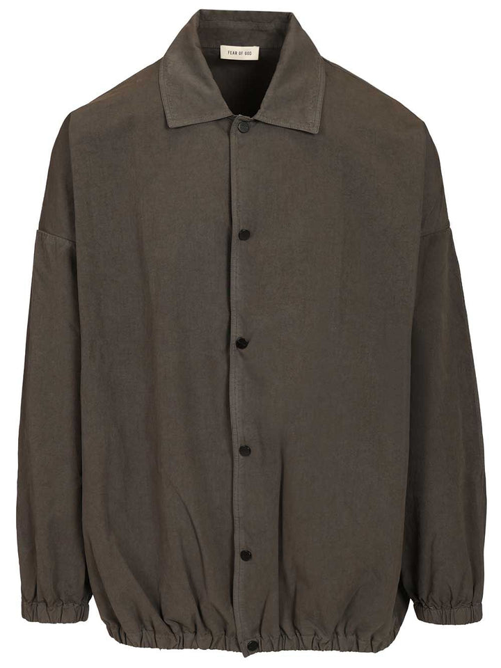 Fear Of God Cotton Poplin Windbreaker Giacche - Grey | 56601b20528878984fad5467d5f6d8527df74c91