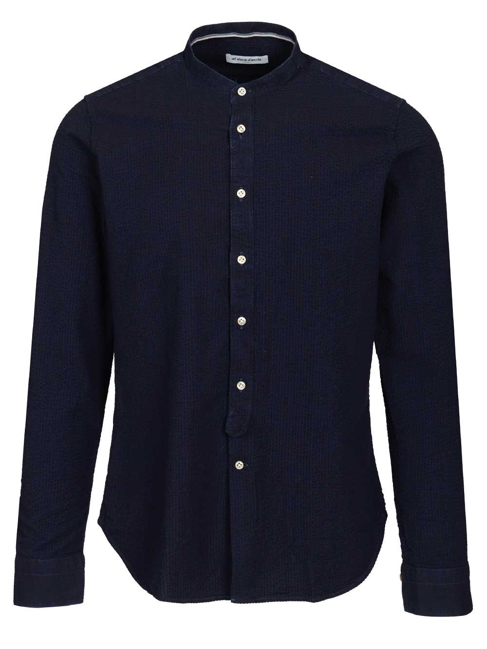 Al Duca D'Aosta Indigo Blue Cotton Shirt Shirts - Blu | 4d2c29337b07d7f8dfa00426da2bf1645d87723a
