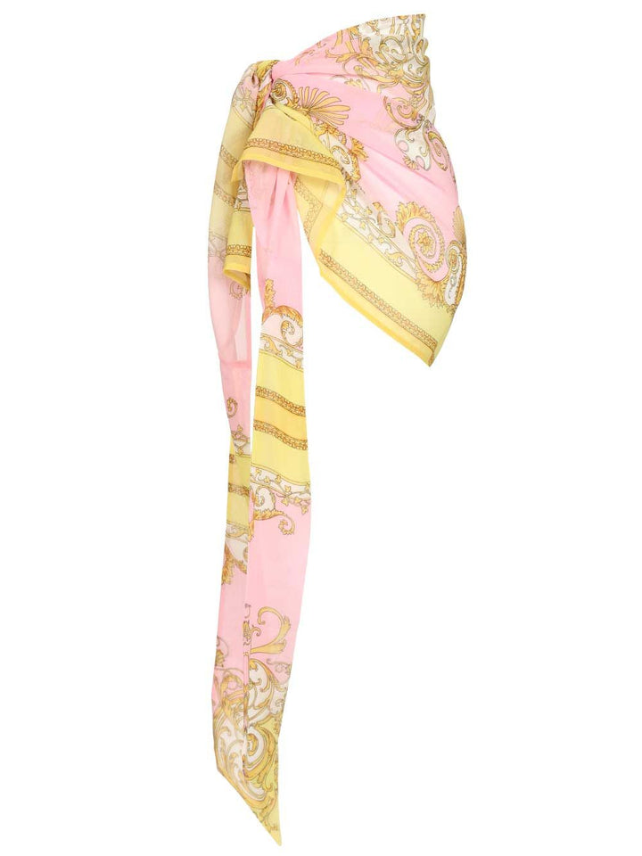 Versace Printed Scarf Skirt Gonne - Rose | 19da1fc255ef8adce6b6e90cc824a35378288074