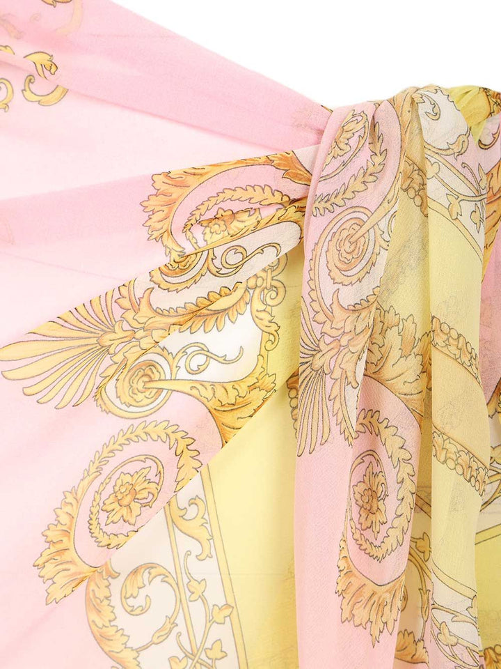 Versace Printed Scarf Skirt Gonne - Rose | fd79e79b338e3958f7a4aca947e863f34966f4ff
