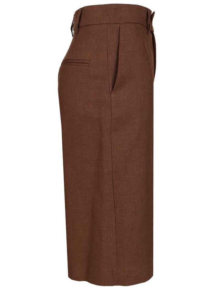 Al Duca D'Aosta Tailored Bermuda Shorts Trousers - Marrone | 59405383d8ca8584108f42f83e62a1a3f7f6209b