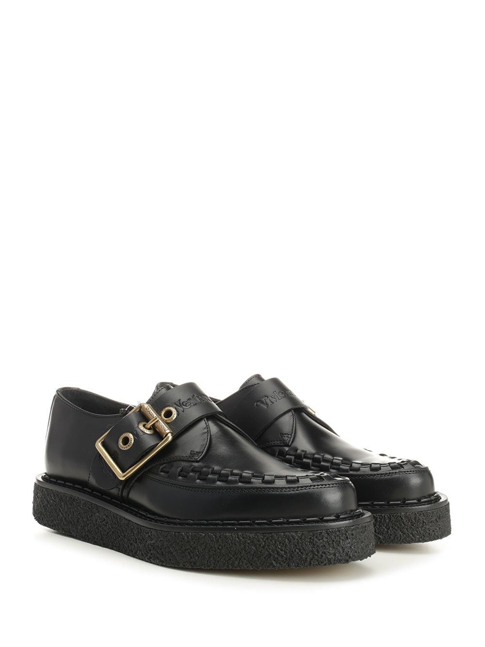 Vivienne Westwood Point Toe Monk Scarpe basse - Nero | 2cc61674a57b5367b7a69a43b60b3eceb7a6a332
