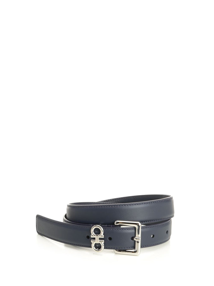 Ferragamo Classic Leather Belt Cinture - Blu | 11fe00a5c0db45f99483006b1581892d864cd8fb