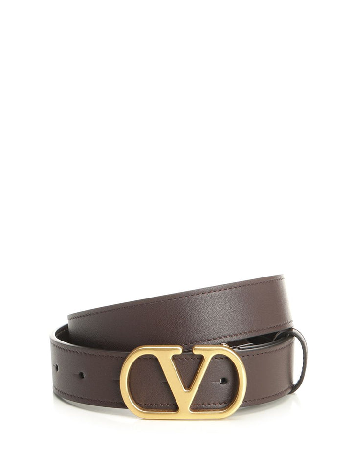 Valentino Garavani Vlogo Signature Cinture - Marrone | 55f9a1b056aebdeebbb2a0b3ce77d7fa197c2540