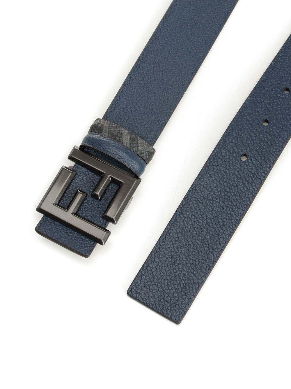 Fendi Squared Ff Reversible Belt Cinture - Blu | 7274934e8632a1f1921af15d3eb8b495d3708df6