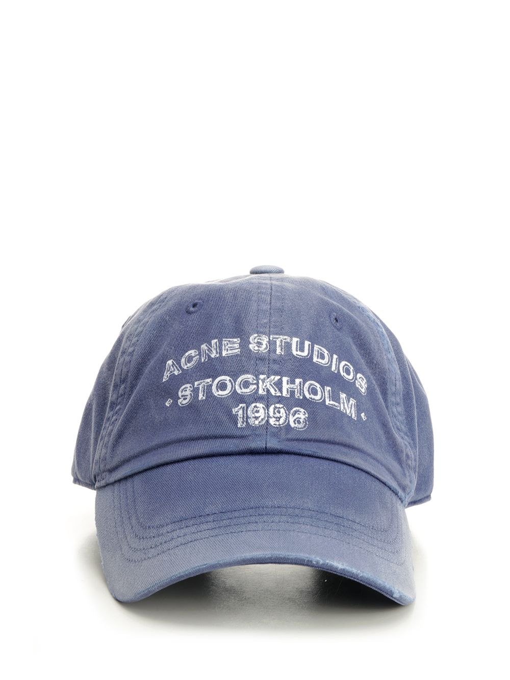 Acne Studios Cap With Spray Logo Cappelli - Blu | 56ccc3094e7f9c8120be461f3537abefc10cd302