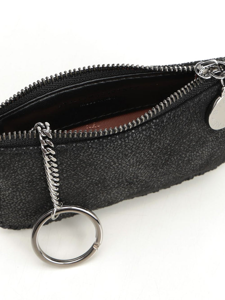Stella Mccartney Falabella Zip Around Card Holder Keychain Small leather goods - Nero | e6e8c53fb78273ba844d99d0bc331bb17fd1ef85