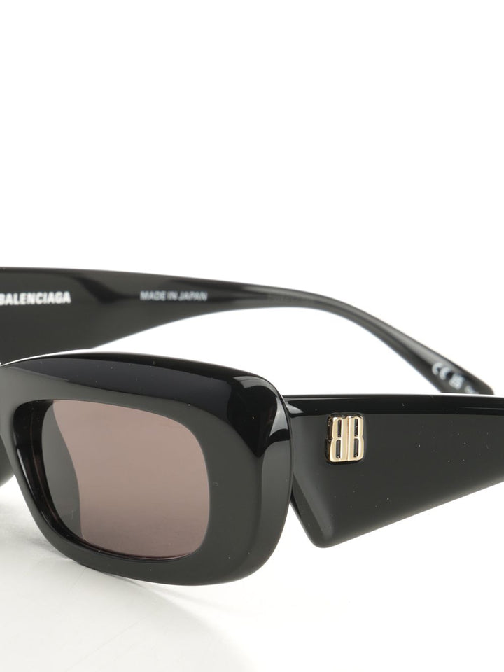 Balenciaga Diva Rectangular Sun Glasses - Nero | 65e6d627eb846b93ed8391d51db94fe088106704