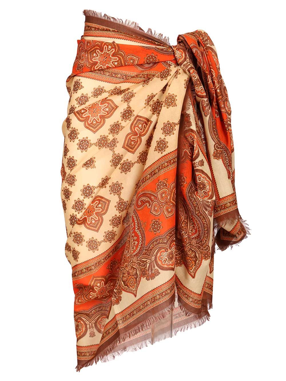 Zimmermann Printed Cotton Pareo Gonne - Multicolor | 9418219a77790668004516e1a3097a4fd6269b3c