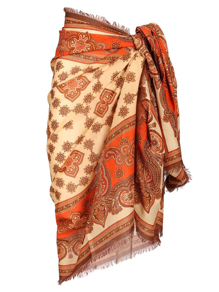 Zimmermann Printed Cotton Pareo Gonne - Multicolor | 9418219a77790668004516e1a3097a4fd6269b3c