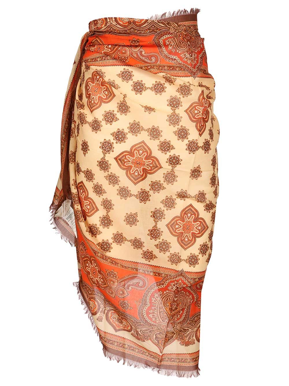Zimmermann Printed Cotton Pareo Gonne - Multicolor | b5a64a068d01ca8eb2dfcfcbcd8581413e4bbc12