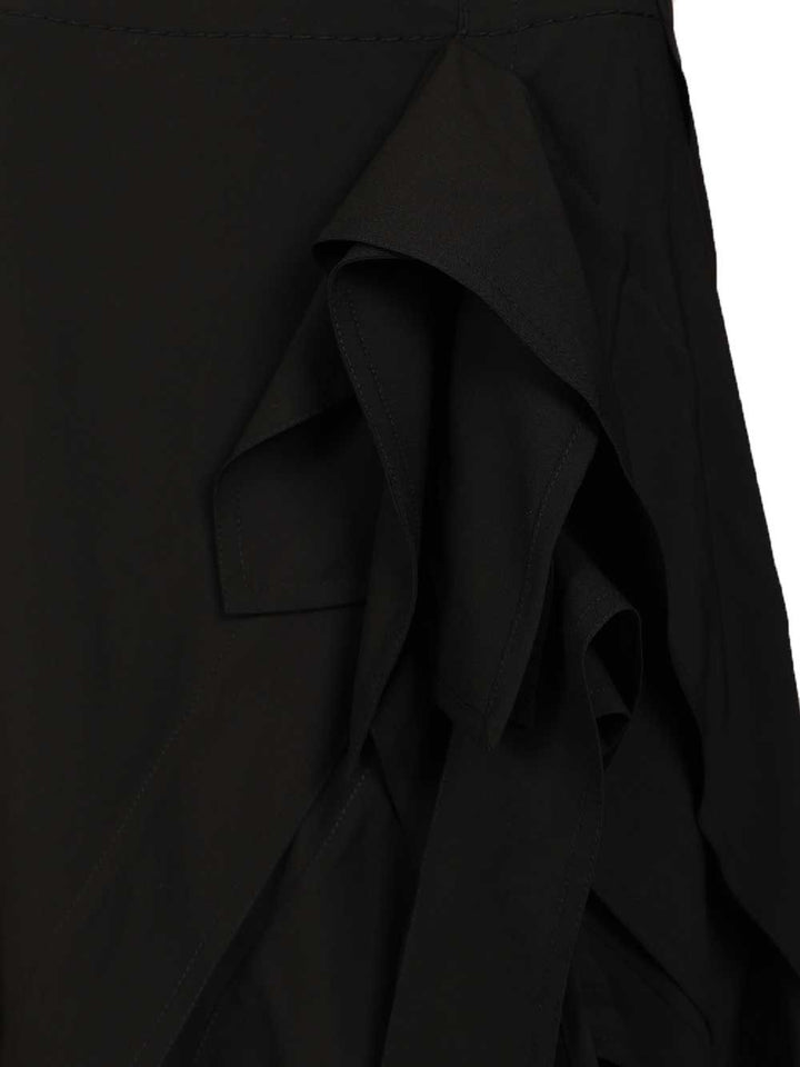 Bottega Veneta Lightweight Wool Midi Skirt Gonne - Nero | d057e450f6bdae72cfc61f090d99b9848559c339