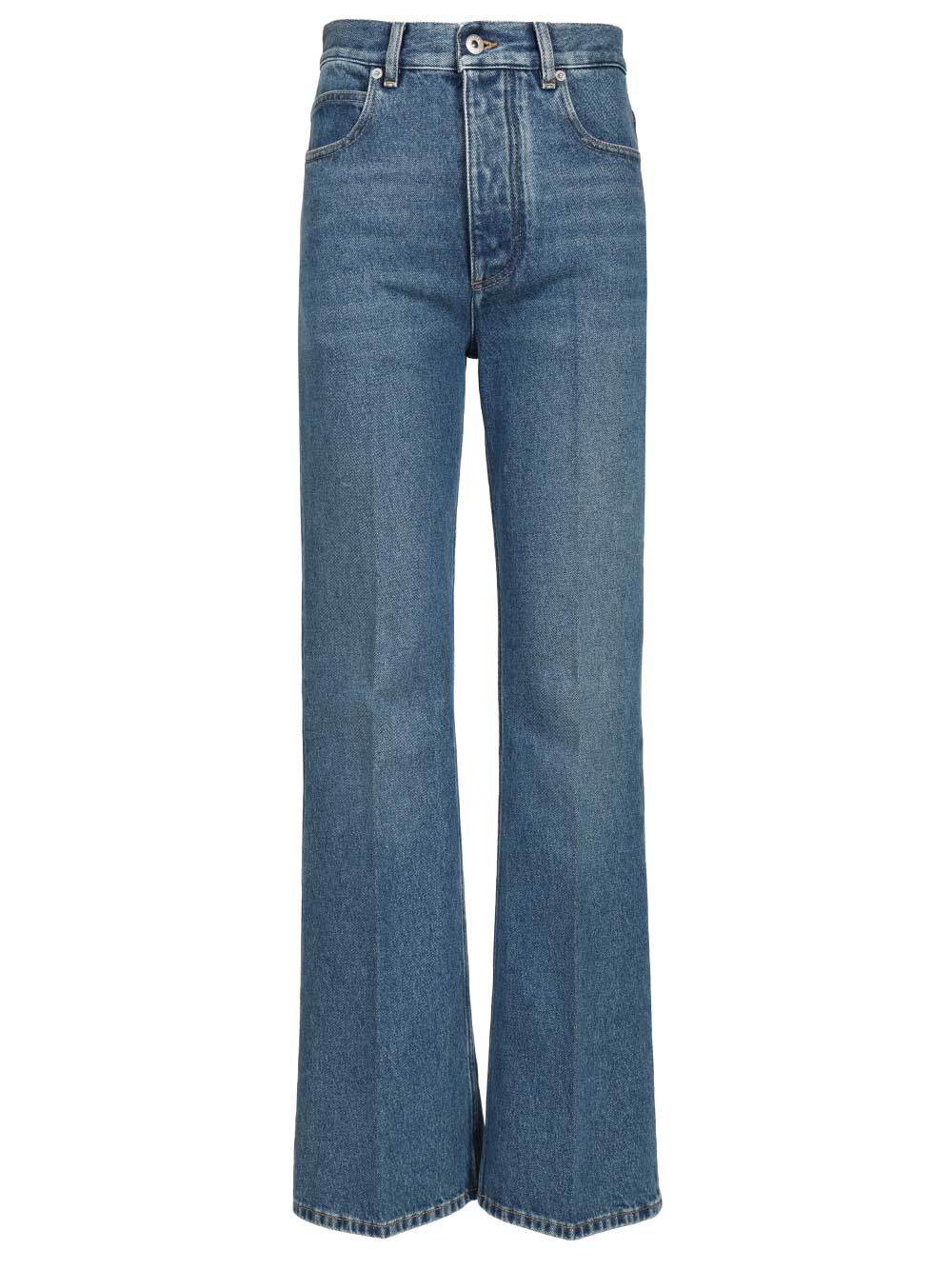 Bottega Veneta Medium Indigo Flared Jeans - Blu | 016d9e388f71b6ffbacb2551f3205dce01cab1bc