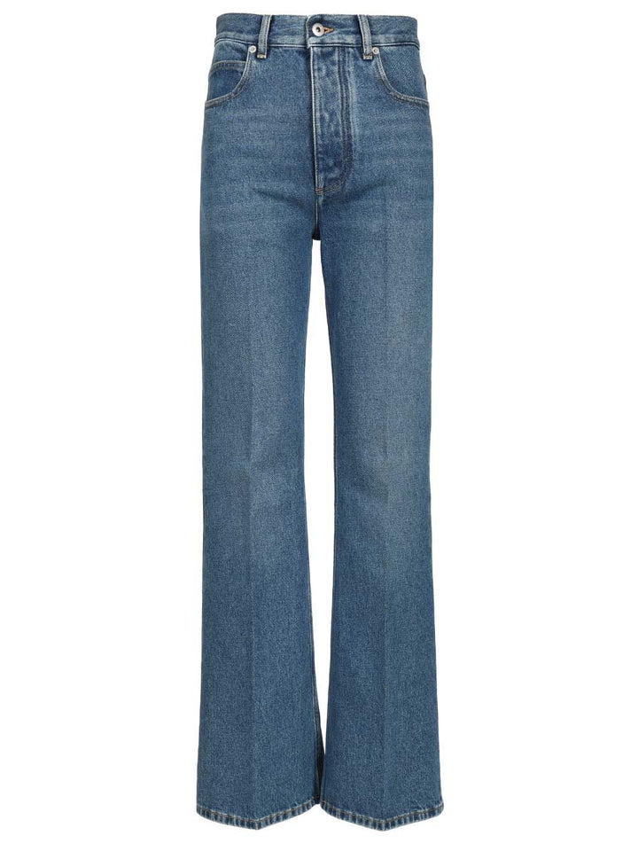 Bottega Veneta Medium Indigo Flared Jeans - Blu | 016d9e388f71b6ffbacb2551f3205dce01cab1bc