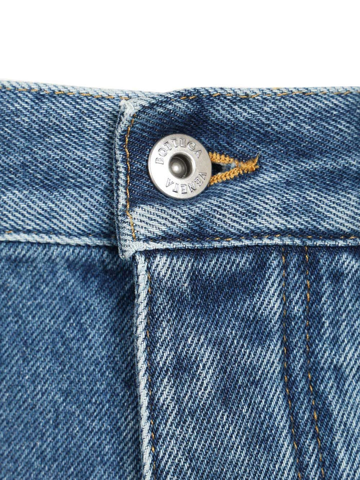 Bottega Veneta Medium Indigo Flared Jeans - Blu | ded8a8b3a59926595cb24cf94475b75244ac6ac6