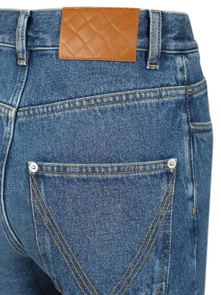 Bottega Veneta Medium Indigo Flared Jeans - Blu | 0c1236e1bb7ddcdfb2dd6f998d05aebe87c742c3