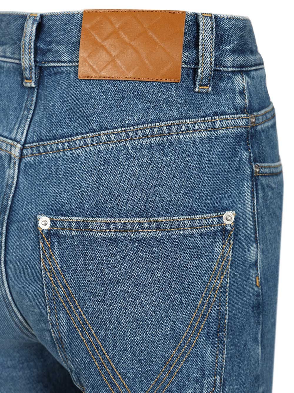 Bottega Veneta Medium Indigo Flared Jeans - Blu | 0c1236e1bb7ddcdfb2dd6f998d05aebe87c742c3