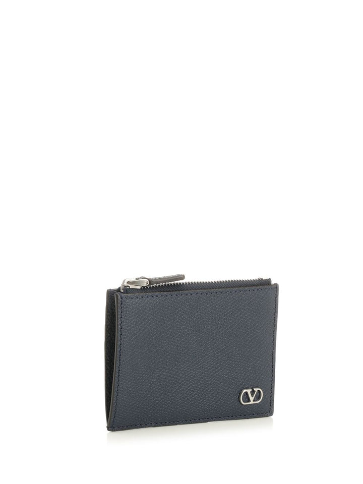 Valentino Garavani Vlogo Signature Wallet Small leather goods - Blu | fb85184a667784b51f0a46dd813f405e8c9083c6