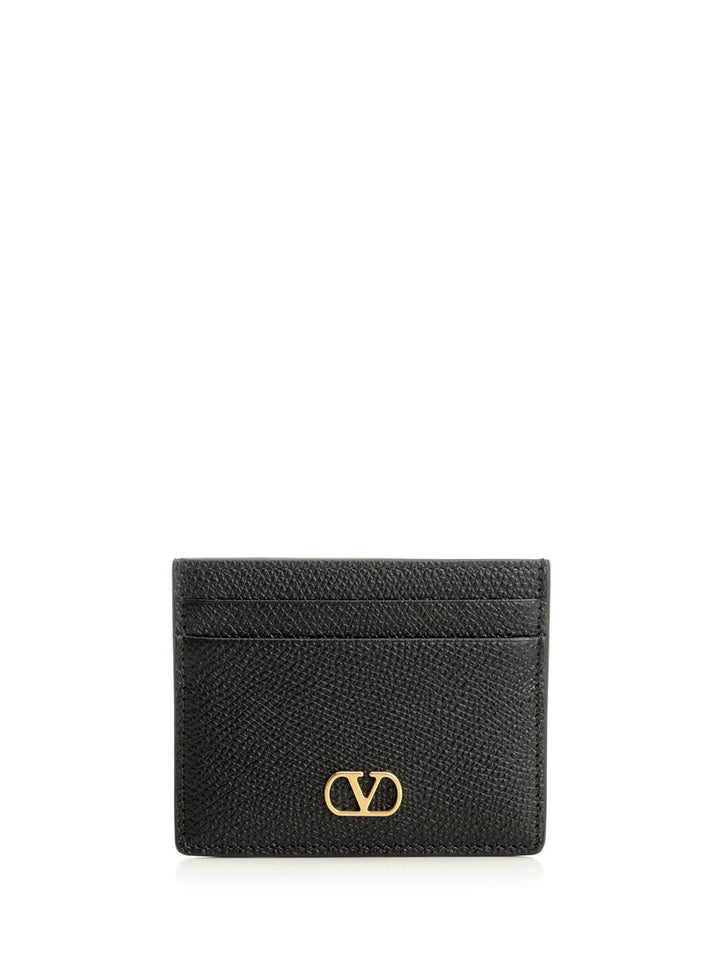 Valentino Garavani Vlogo Signature Card Holder Small leather goods - Nero | 1c11666bfc9925311623c529997953769eaf6922