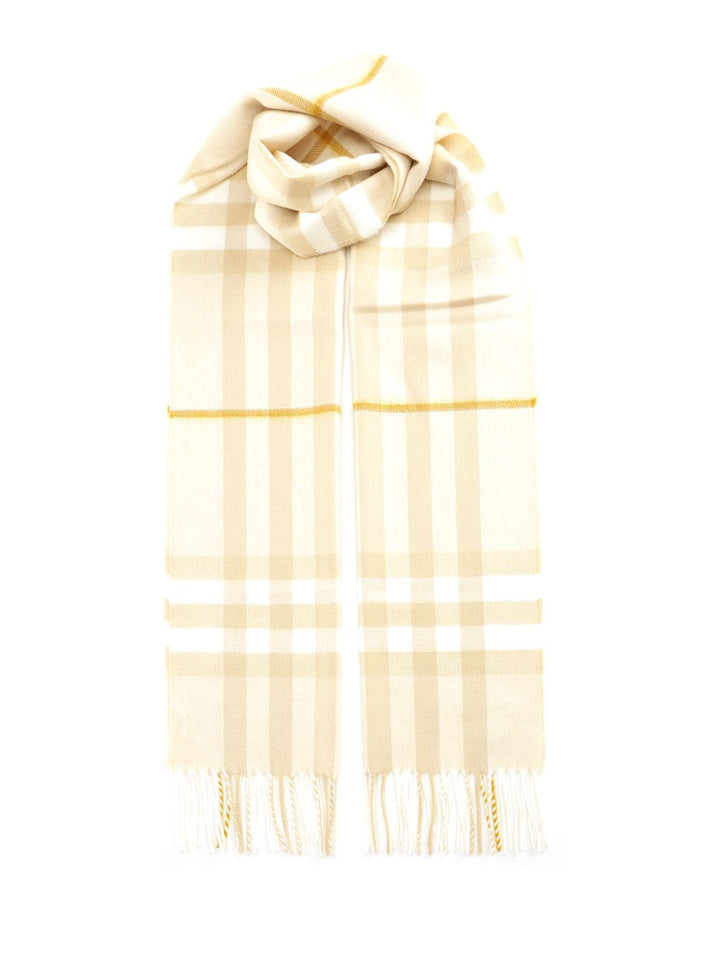 Burberry Check Scarf Scarves And Foulards - Beige | defa59dda9dda83a897fe438fff9876e9078ac79