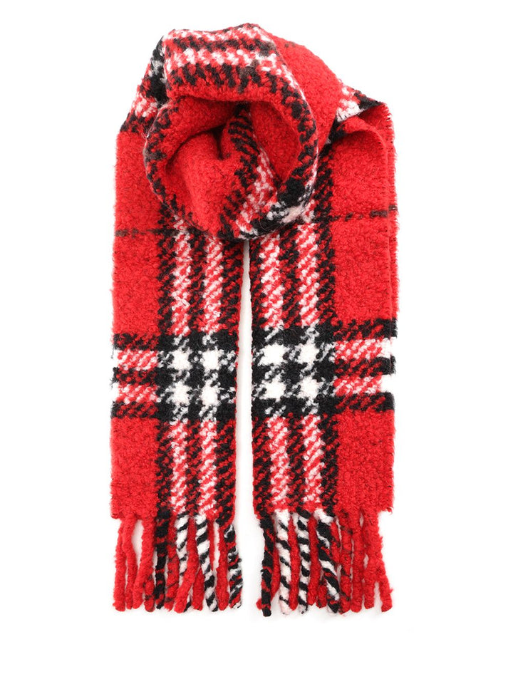 Burberry Scarf With Fringes Scarves And Foulards - Rosso | 59c55f53562f0182c1cfe07e1eb46493292a8ca7